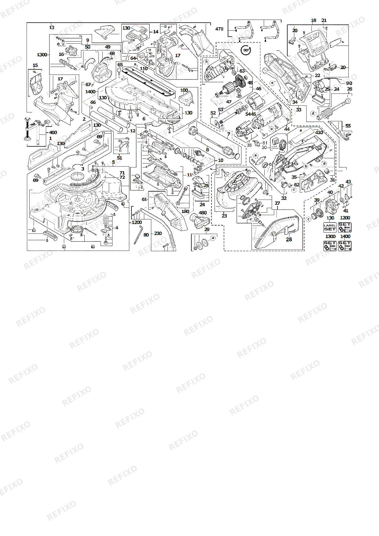 MILWAUKEE MS304DB 4933471052 4000469415 — схема запчастей