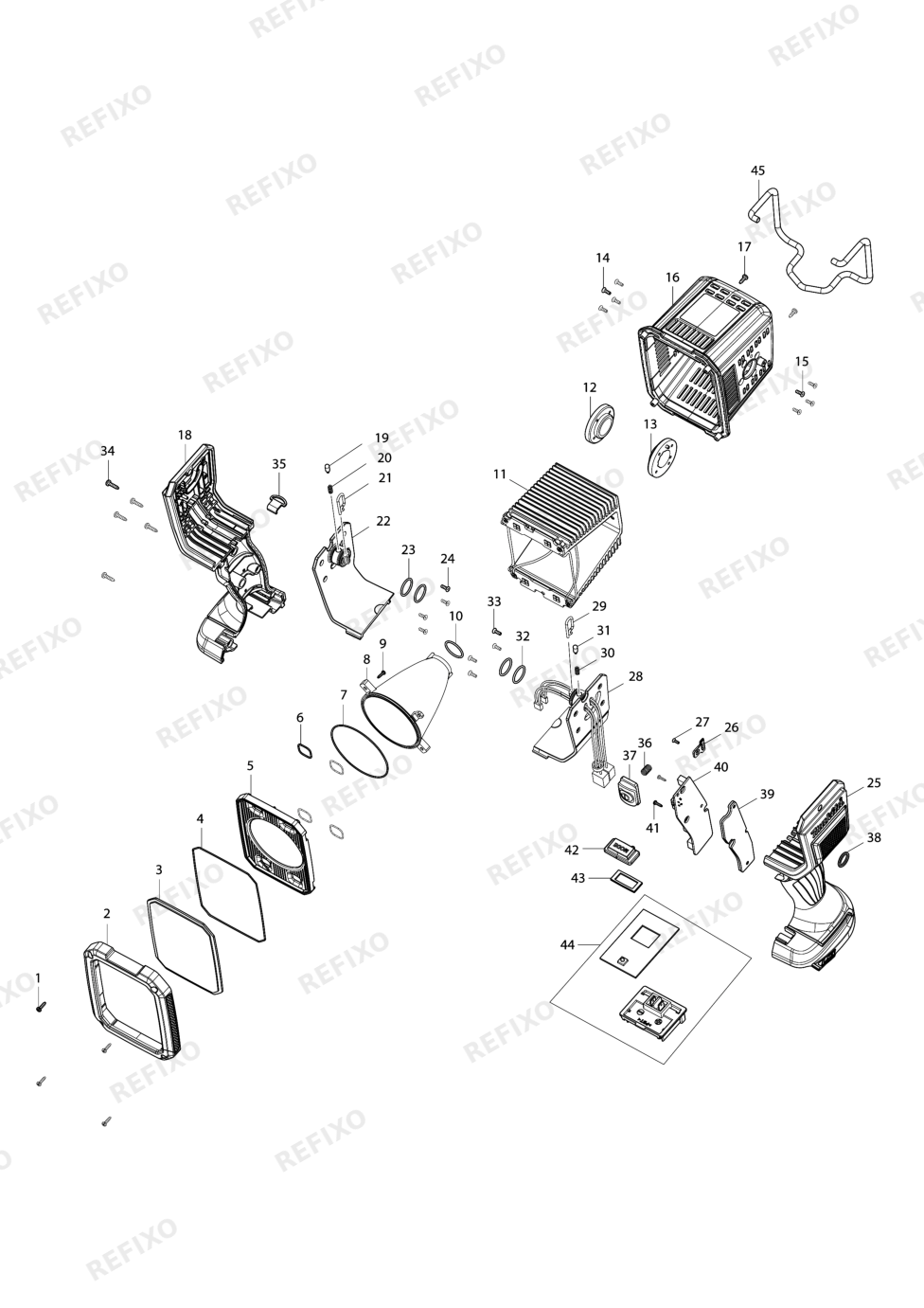 MAKITA DML812 — схема запчастей