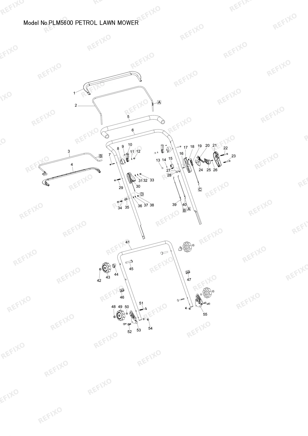 MAKITA PLM5600 — схема запчастей