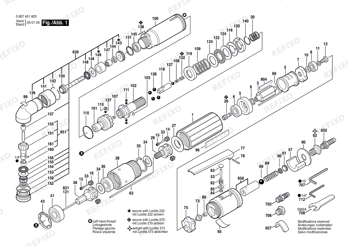 Bosch Pw-Winkelschrauber-Ind 370 WATT-SERIE (0 607 451 603) — схема запчастей