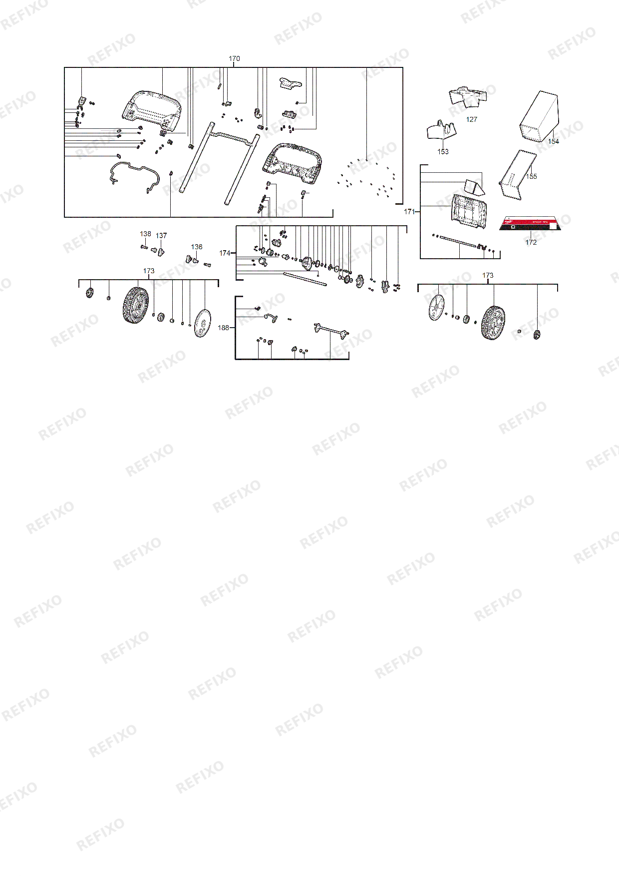 MILWAUKEE M18F2LM46 0 4933492010 4000497413 — схема запчастей