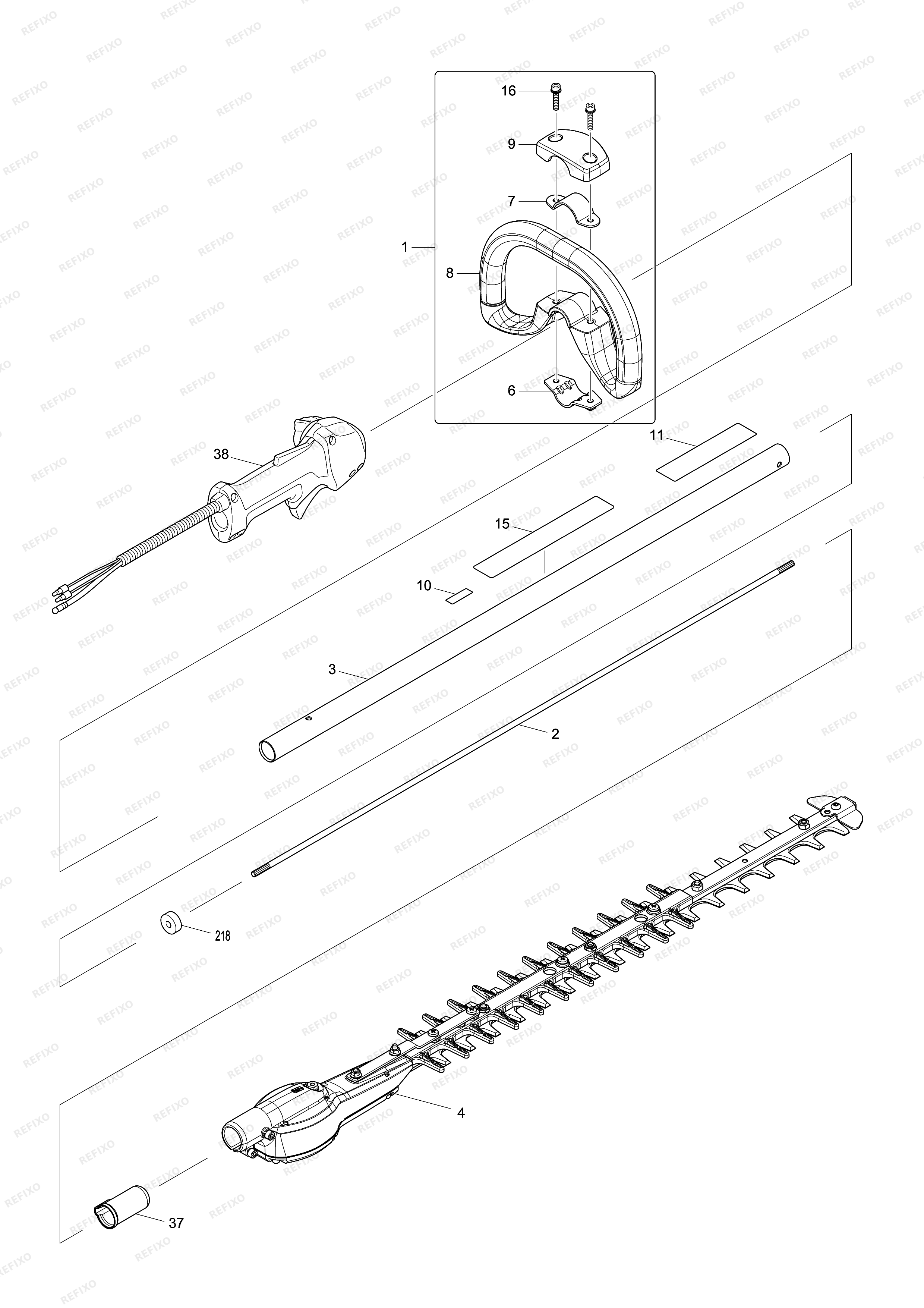 MAKITA EN5950SH — схема запчастей
