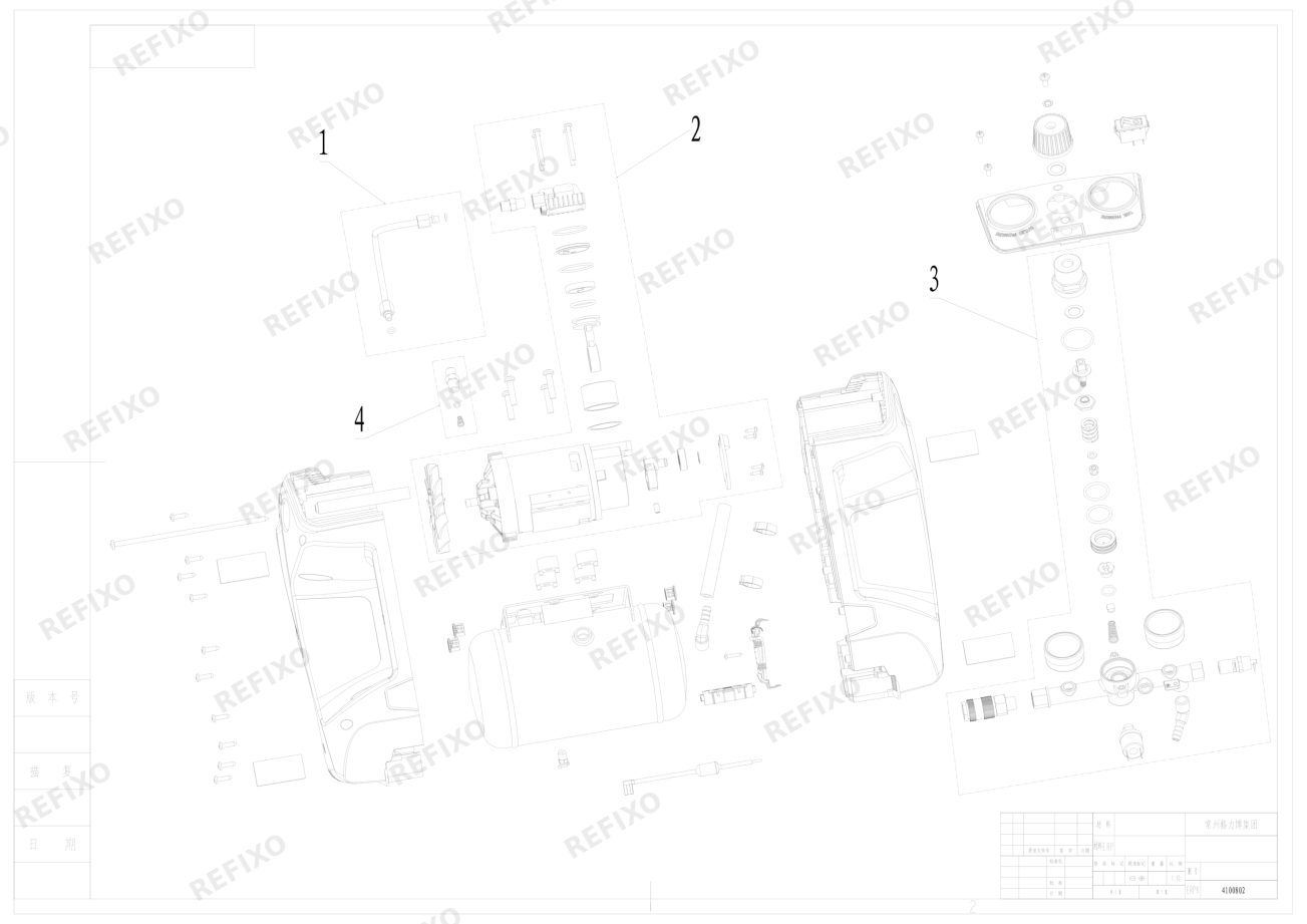 Greenworks 4100802_Exploded view — схема запчастей