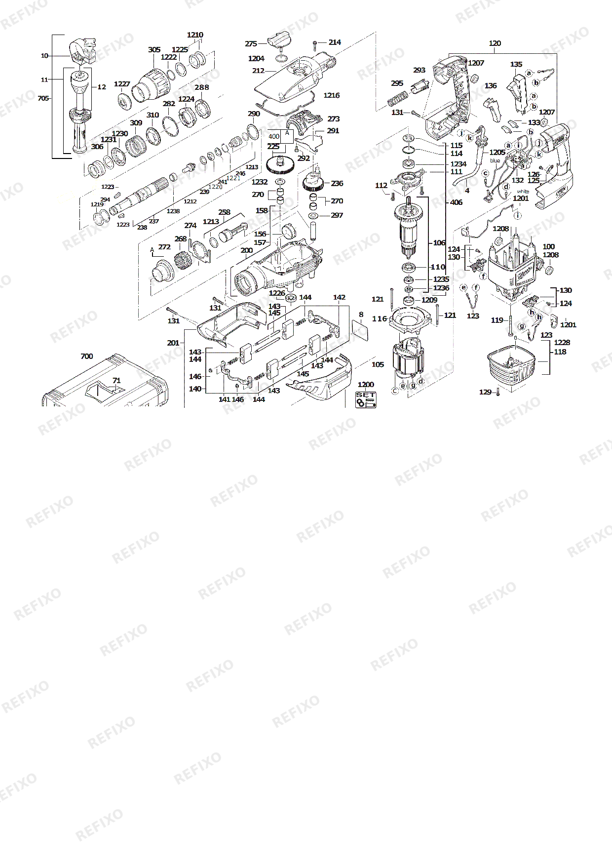 MILWAUKEE K750S 4933398600 4000463235 — схема запчастей