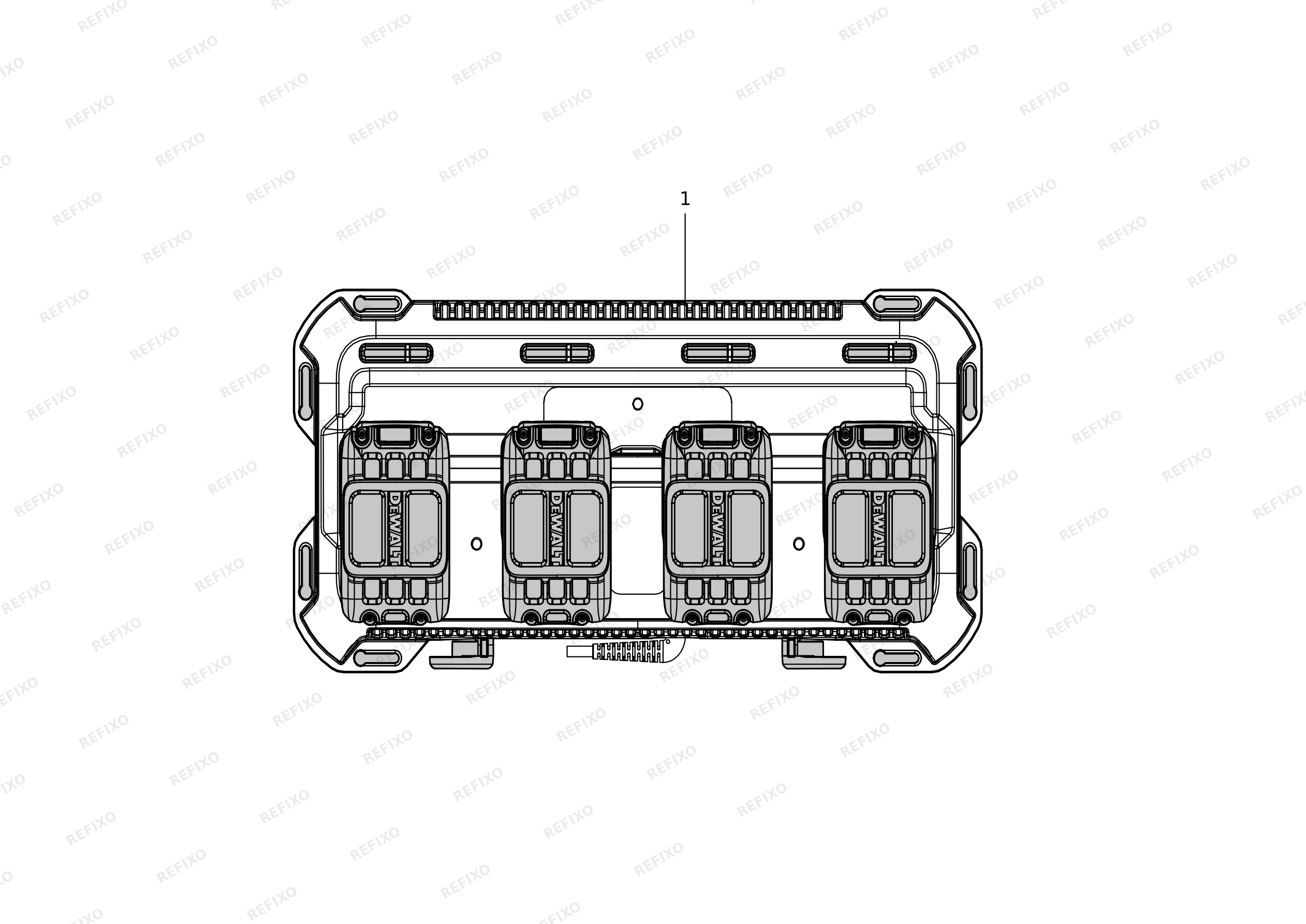 DeWalt ЗАРЯДНОЕ УСТРОЙСТВО DCB1404 — схема запчастей