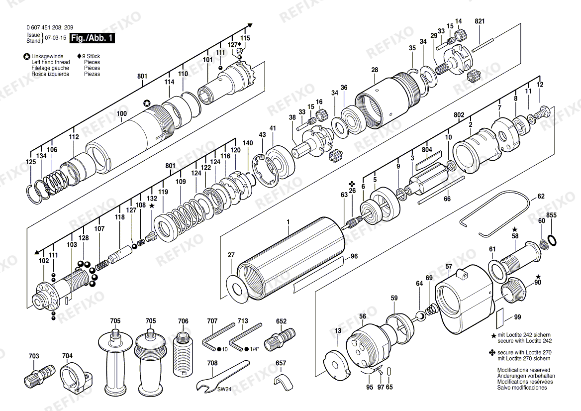 Bosch Pw- шуруповёрт -Ind 370 WATT-SERIE (0 607 451 209) — схема запчастей