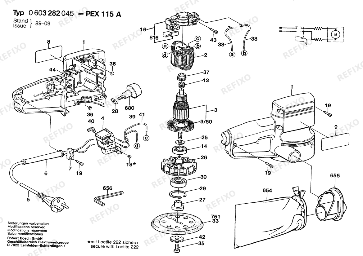Bosch Attrappe NO DESCRIPTION | 115 V | 030 - CA (0 603 282 045) — схема запчастей