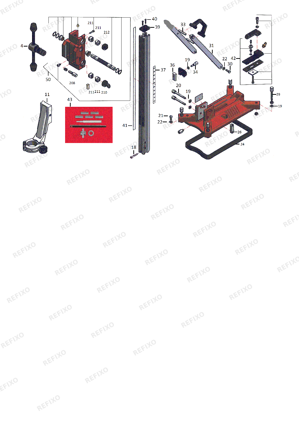MILWAUKEE MXFDR255TV 4933472247 4000477189 — схема запчастей