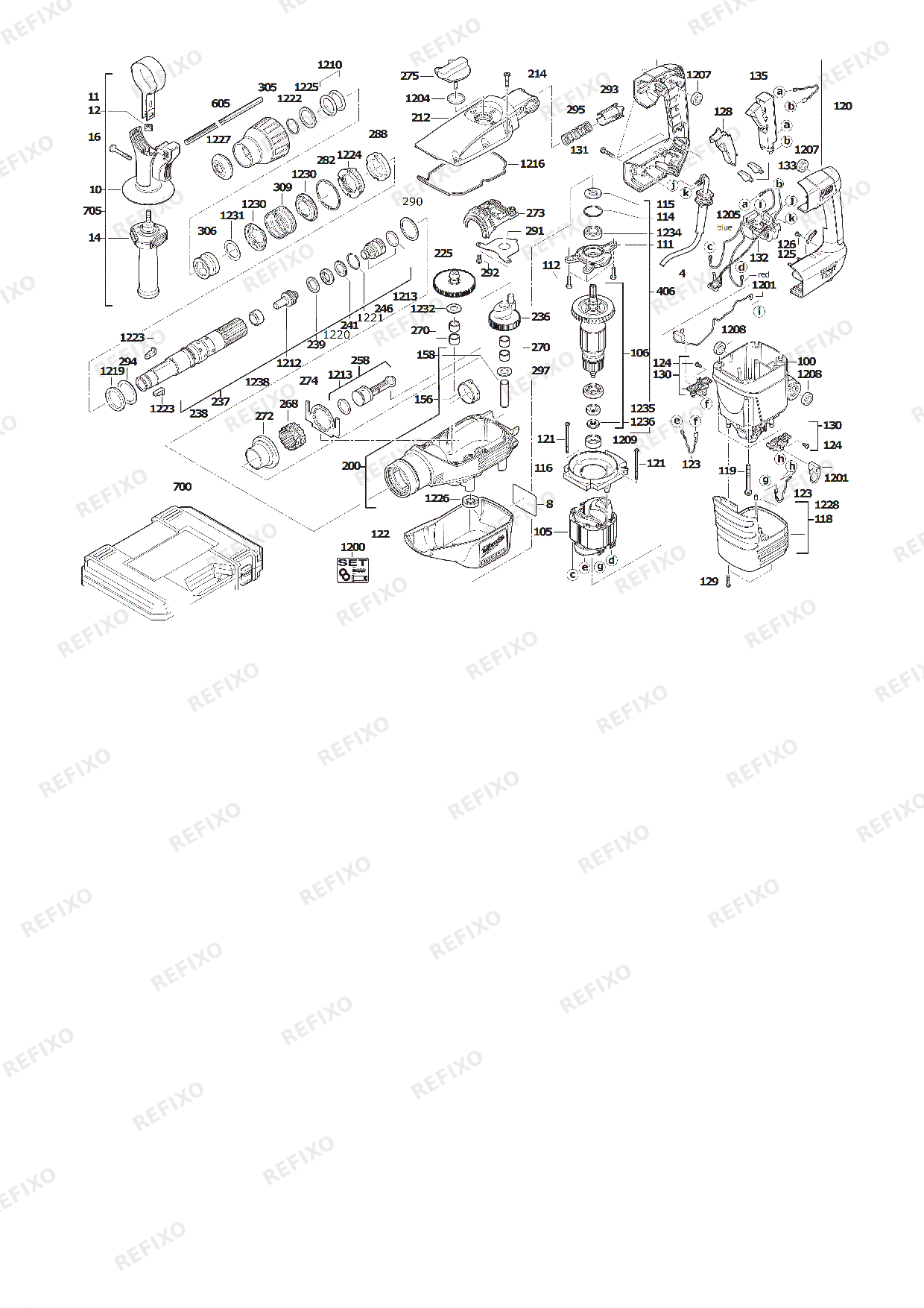 MILWAUKEE K545S 4933398200 4000442196 — схема запчастей