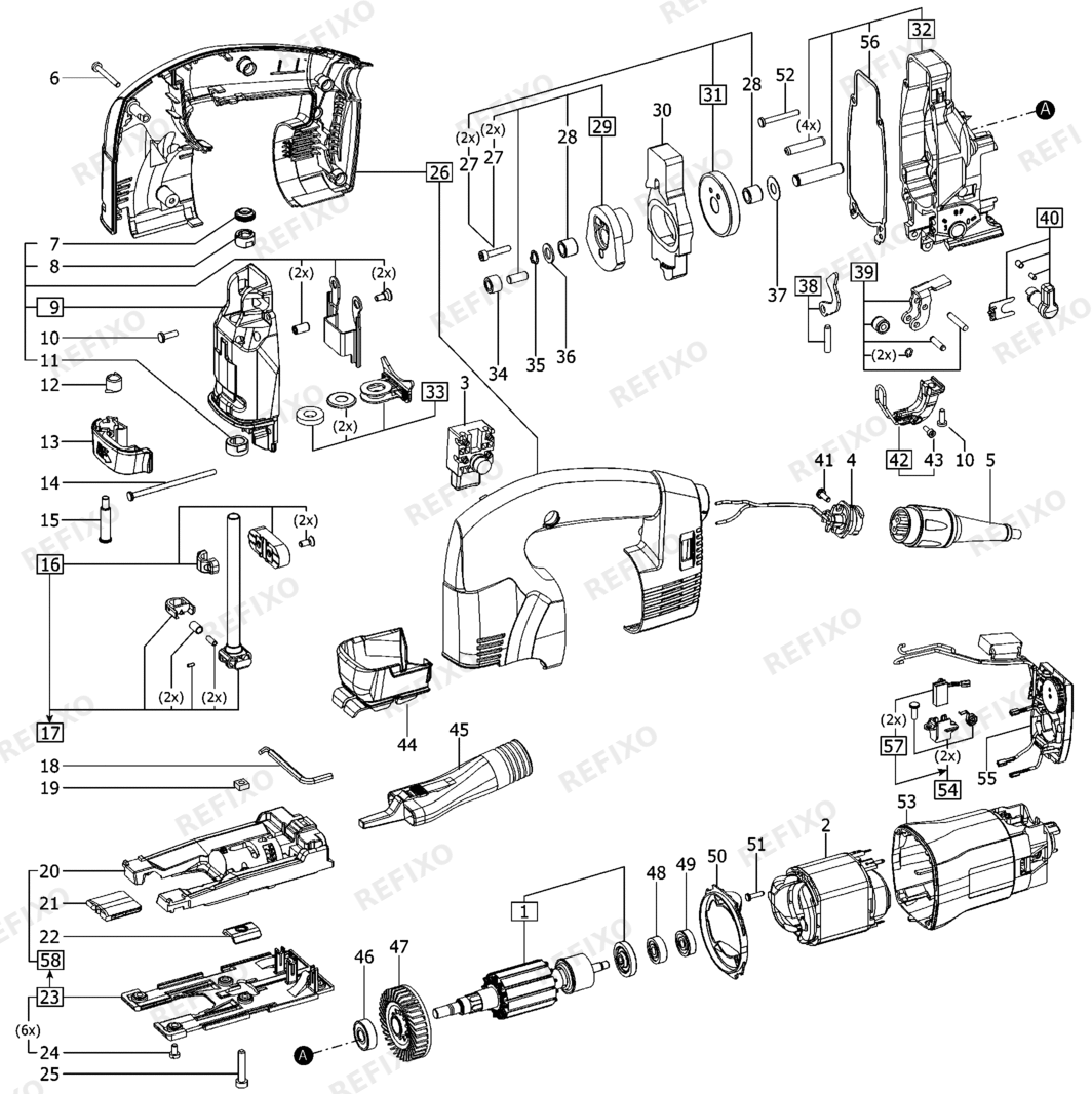 Festool PSB 300 EQ - Pendelstichsäge 489274 — схема запчастей