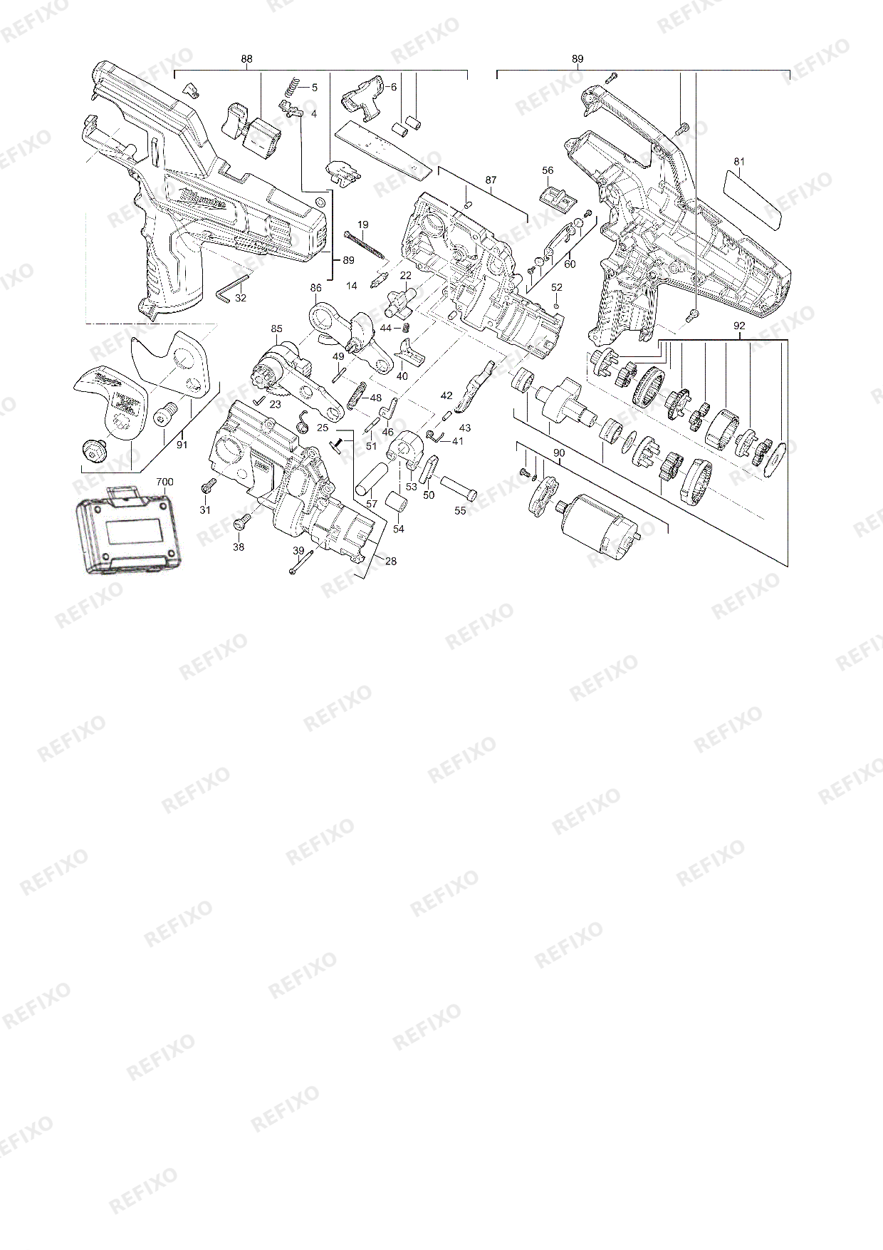 MILWAUKEE M12CC 0 4933431600 4000448942 — схема запчастей