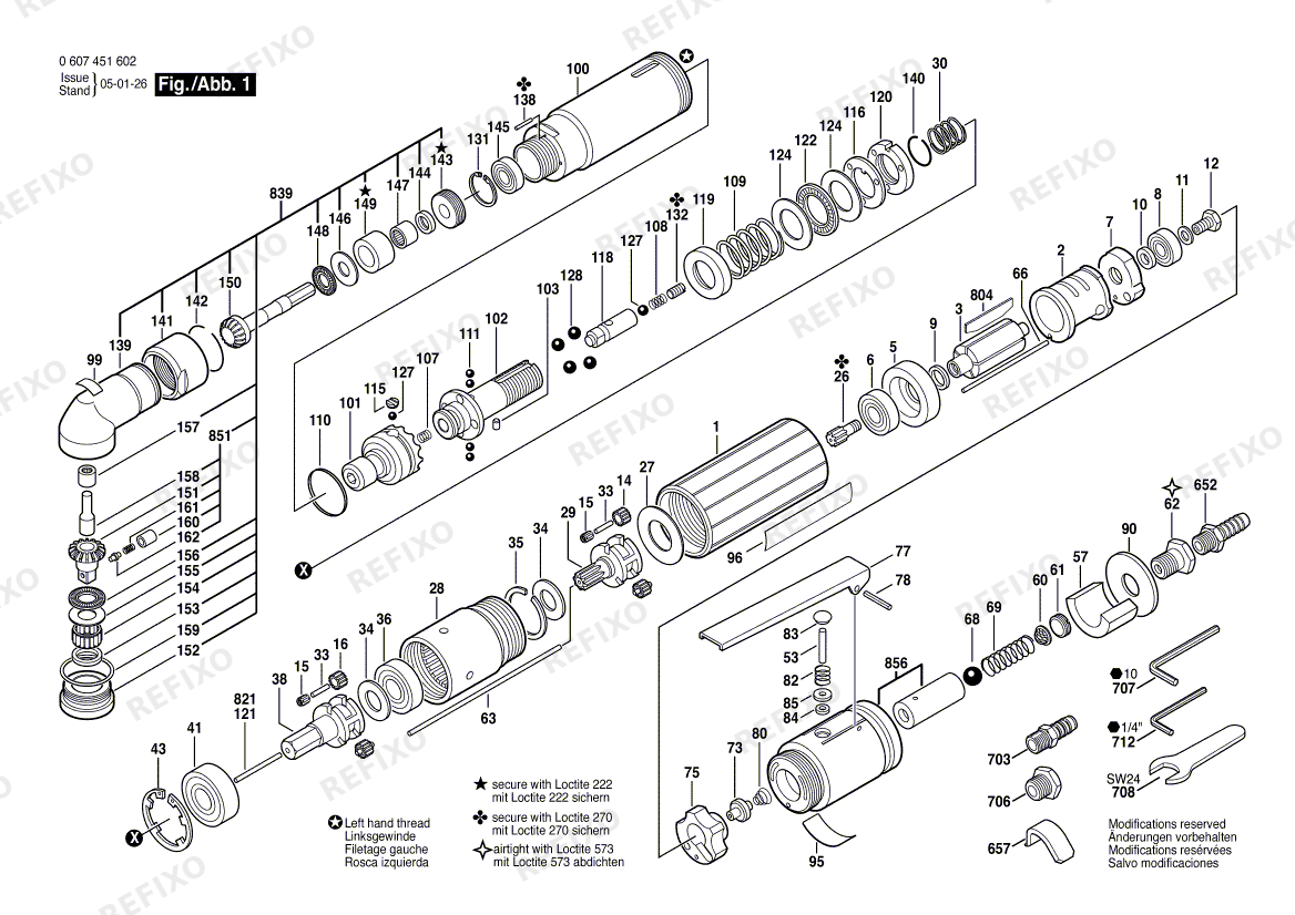 Bosch Pw-Winkelschrauber-Ind 370 WATT-SERIE (0 607 451 602) — схема запчастей