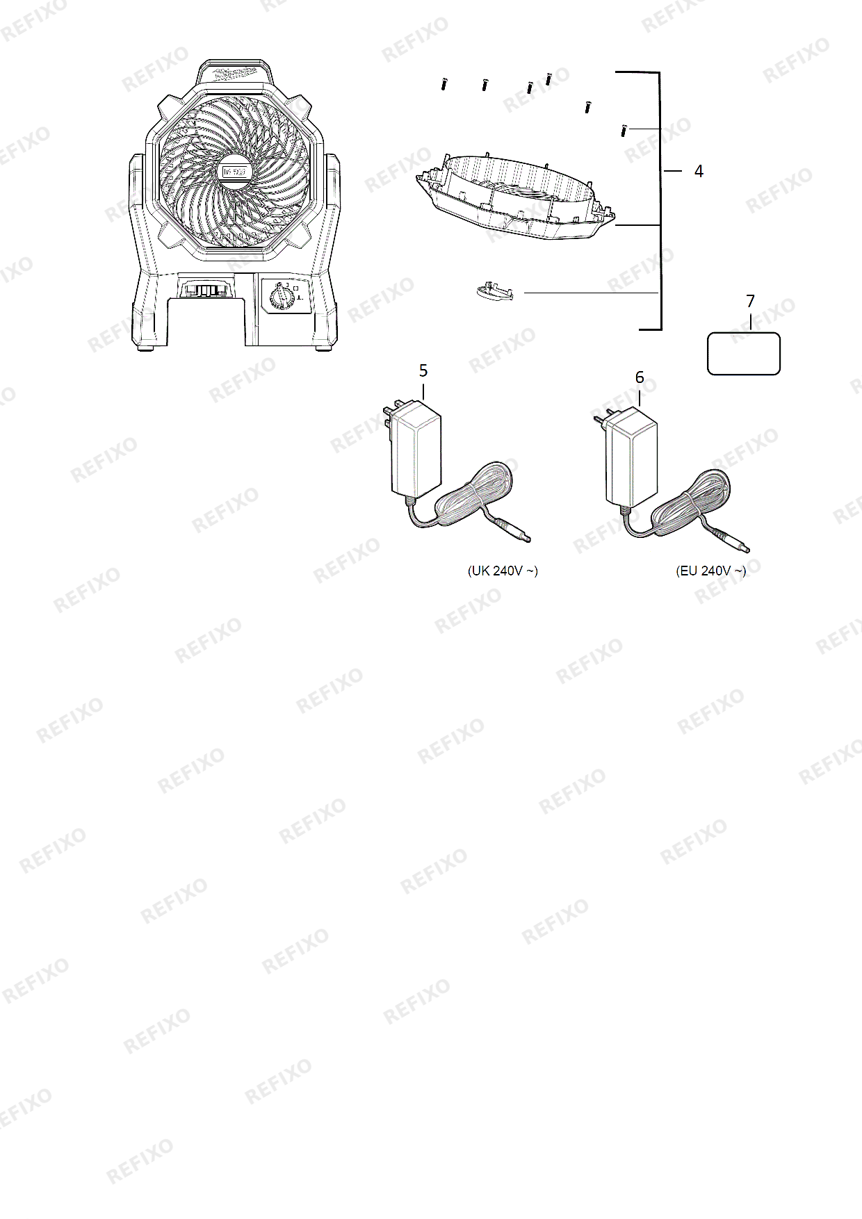 MILWAUKEE M18AF 0 IN2 4933451022 4000452167 — схема запчастей
