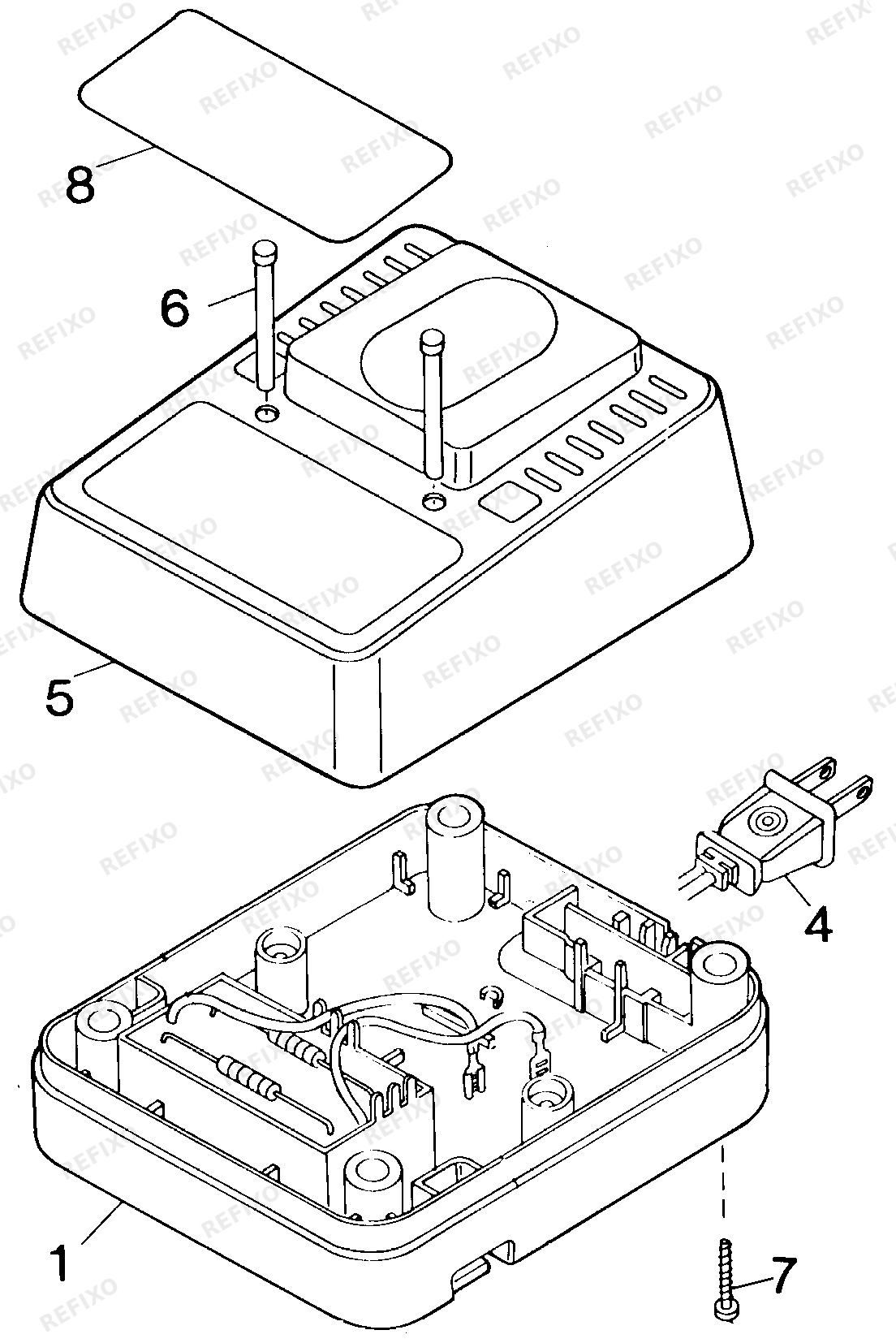 Black&Decker UNIVOLT CHARGER 98014-28 — схема запчастей