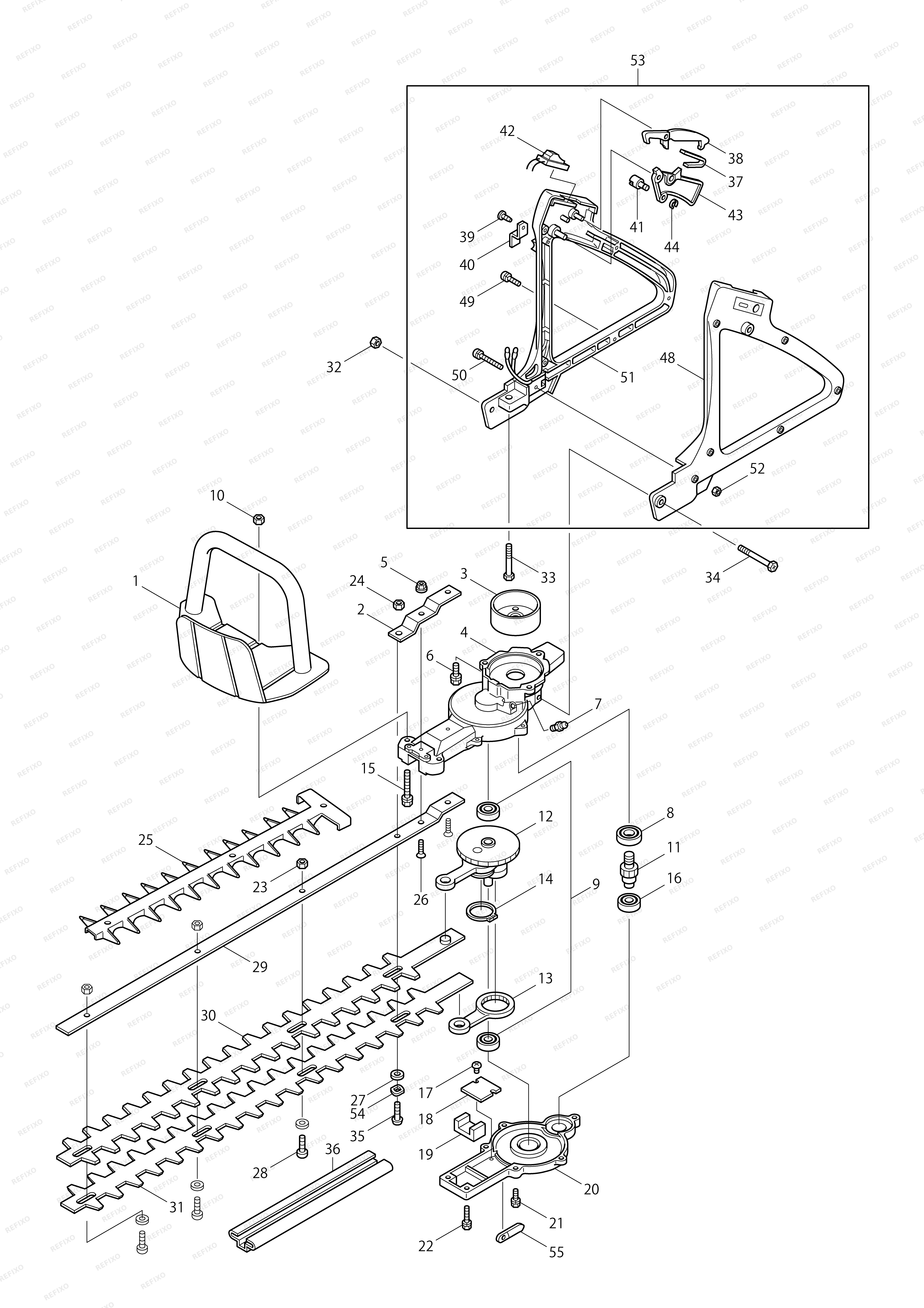 MAKITA EH561 — схема запчастей