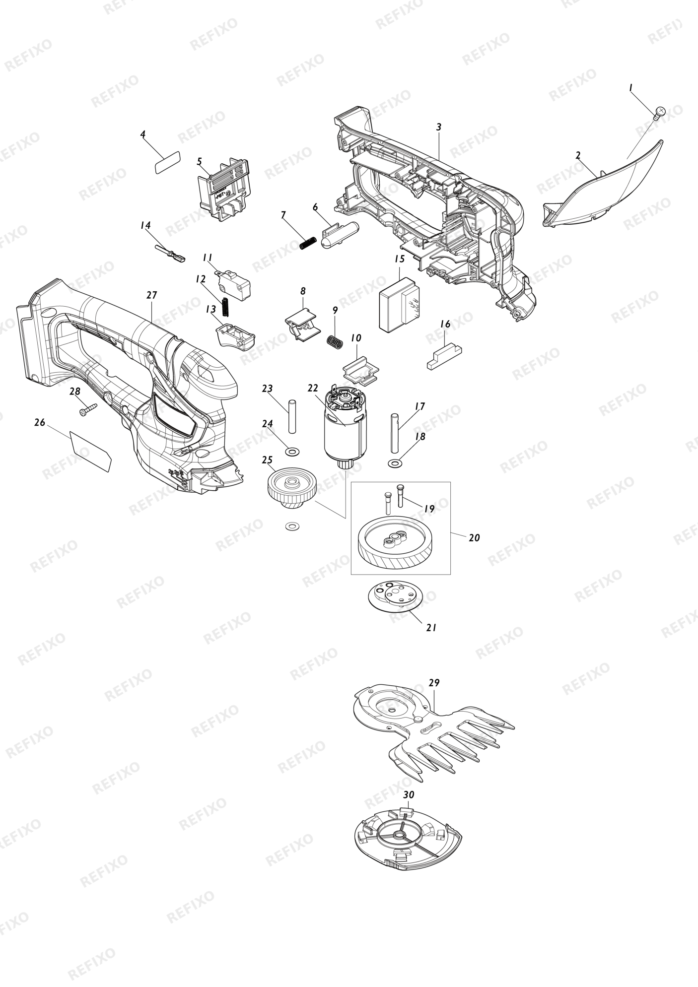 MAKITA UM110D — схема запчастей