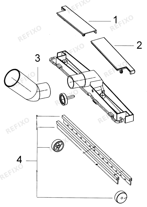 Festool Bodendüse D 50 BD 450 452910 — схема запчастей
