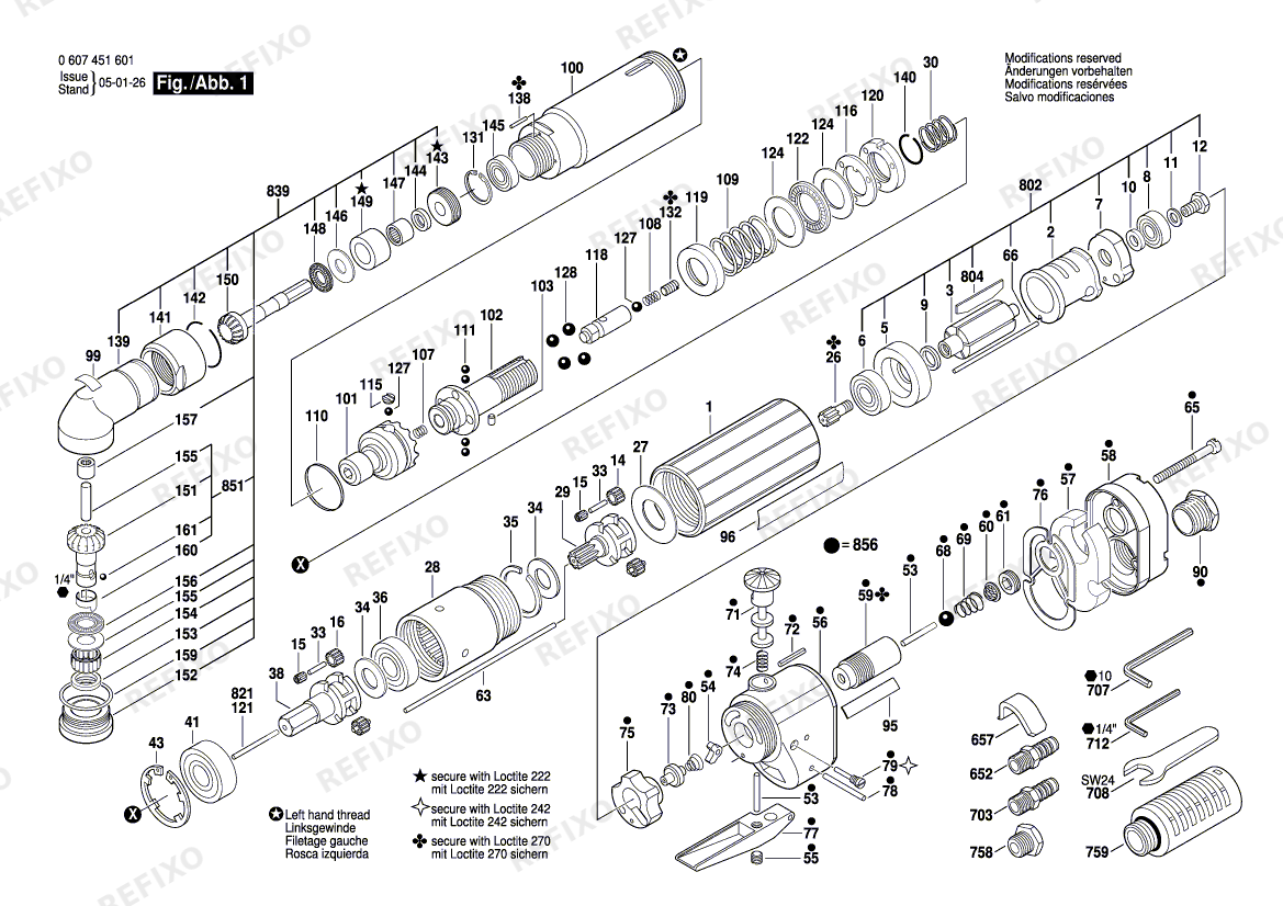 Bosch Pw-Winkelschrauber-Ind 370 WATT-SERIE (0 607 451 601) — схема запчастей