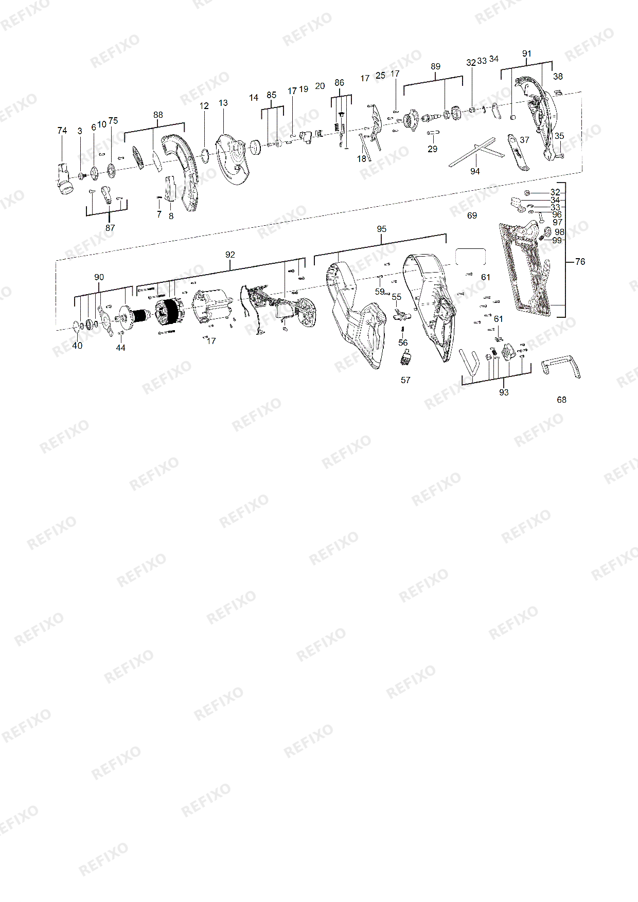 MILWAUKEE M18FCSRH66 0 4933471444 4000474084 — схема запчастей