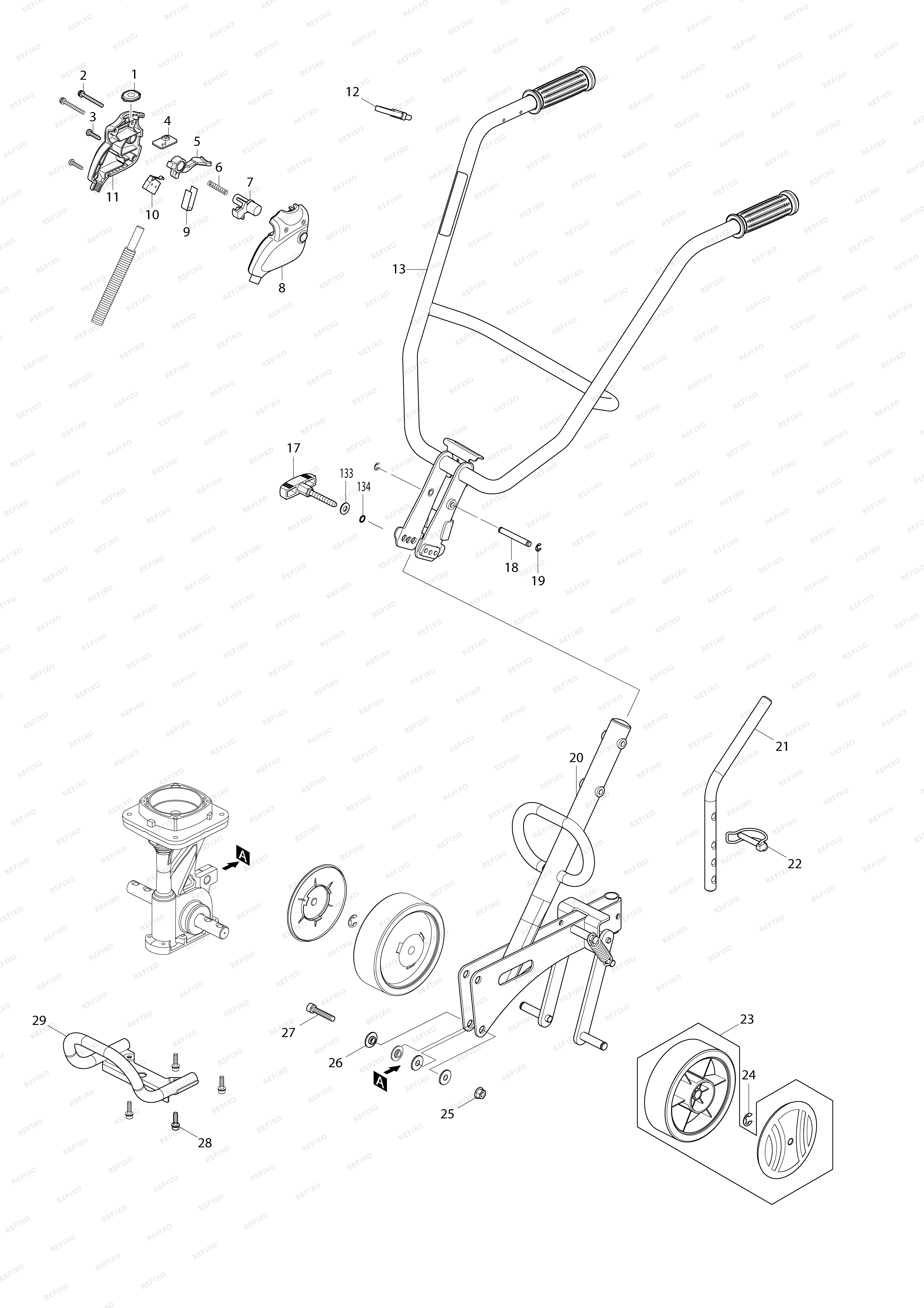 MAKITA BUK360 — схема запчастей