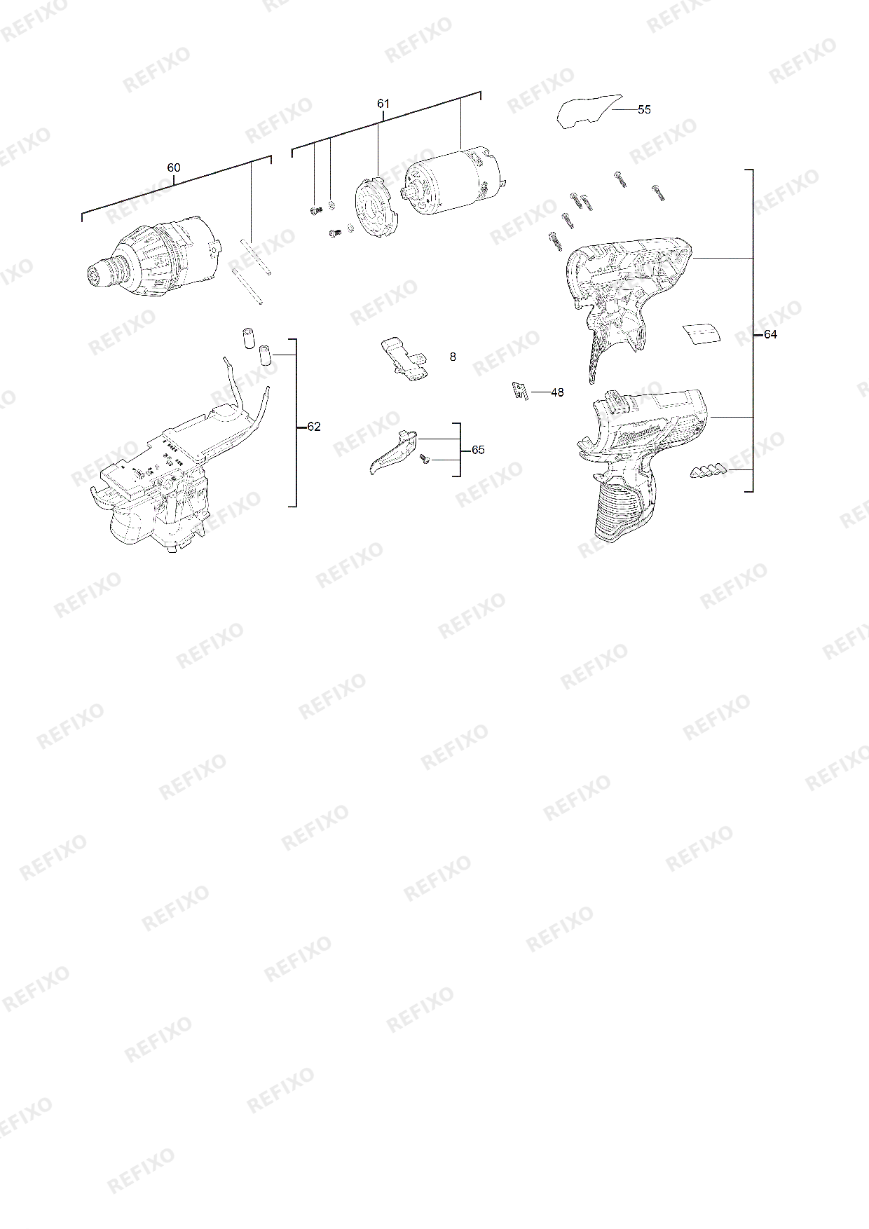 MILWAUKEE M12BSD 0 4933447135 4000447242 — схема запчастей