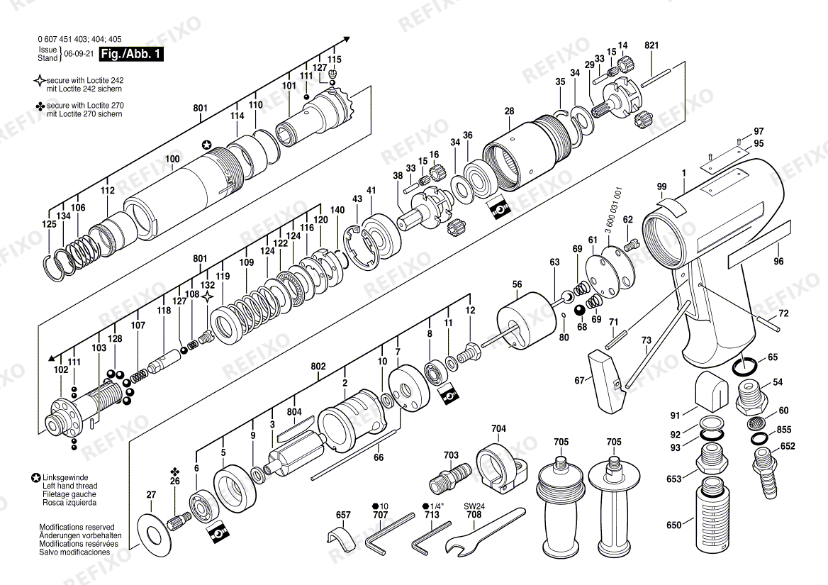 Bosch Pw- шуруповёрт -Ind 370 WATT-SERIE (0 607 451 405) — схема запчастей