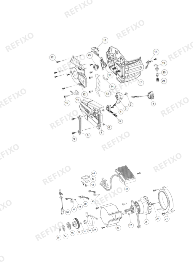 Greenworks 2009607-Exploded view — схема запчастей