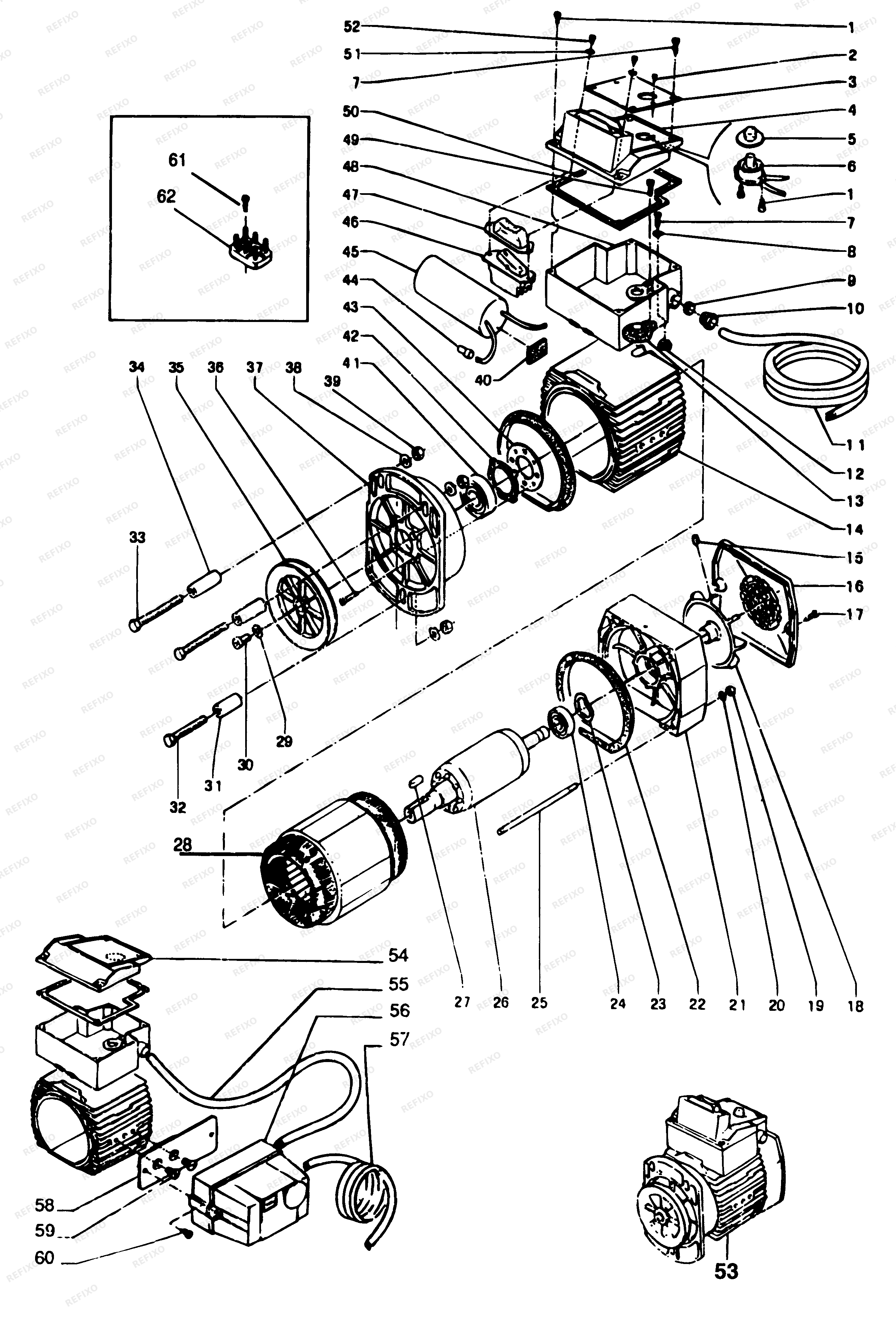 DeWalt РЕЙСМУСНЫЙ СТАНОК DW1151----A — схема запчастей