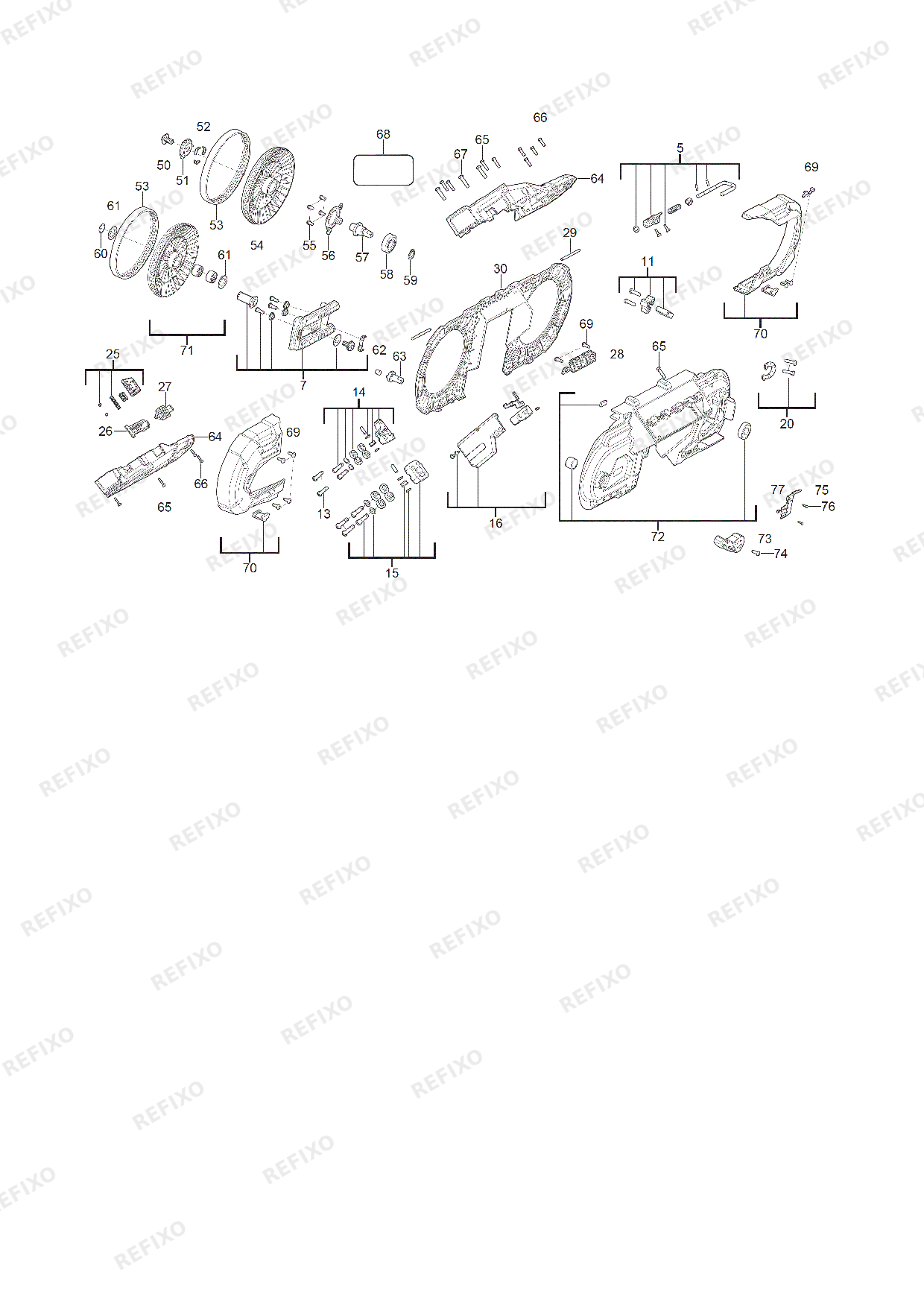 MILWAUKEE M18FBS127 0 4933498309 4000503730 — схема запчастей