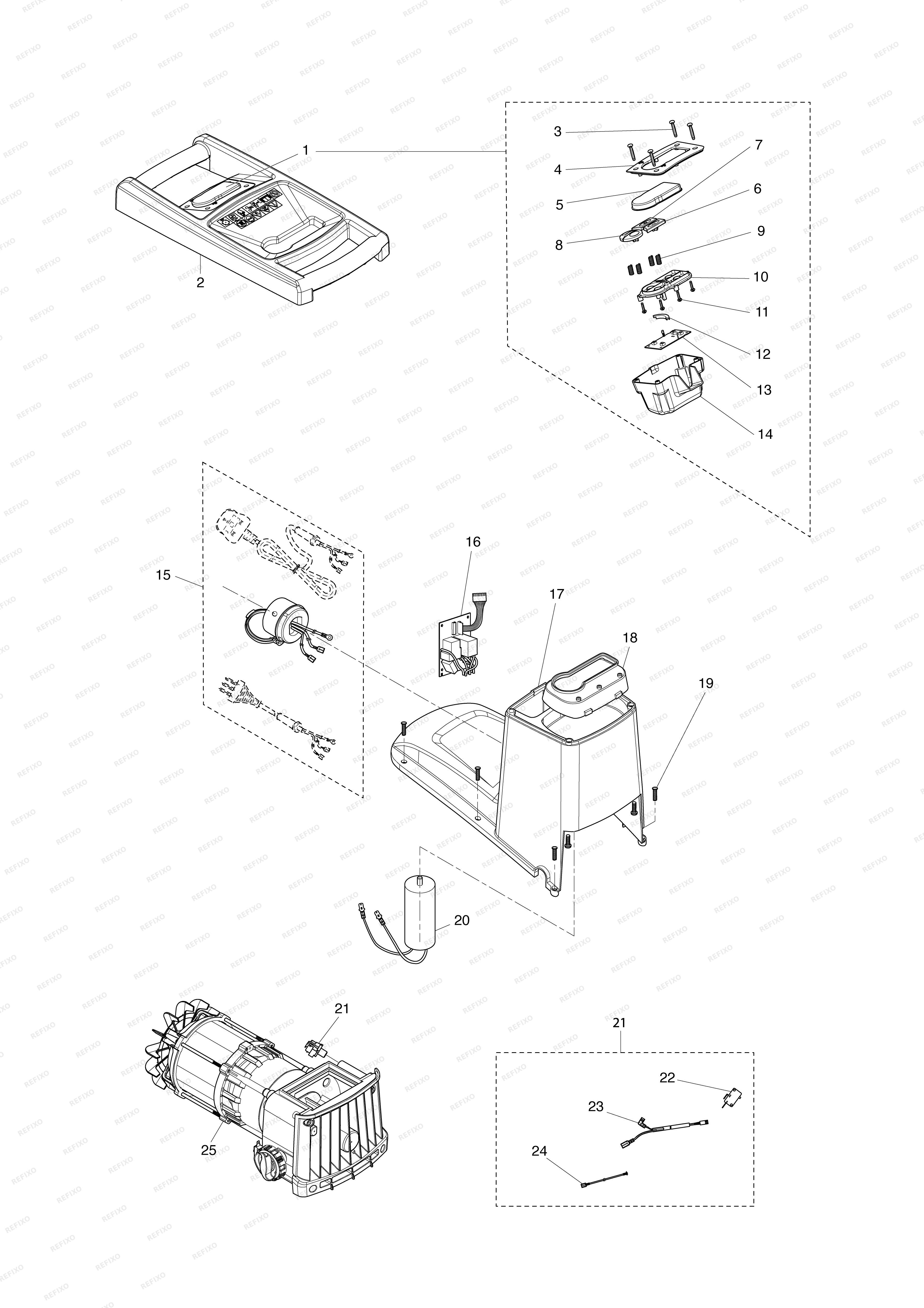 MAKITA UD2500 — схема запчастей
