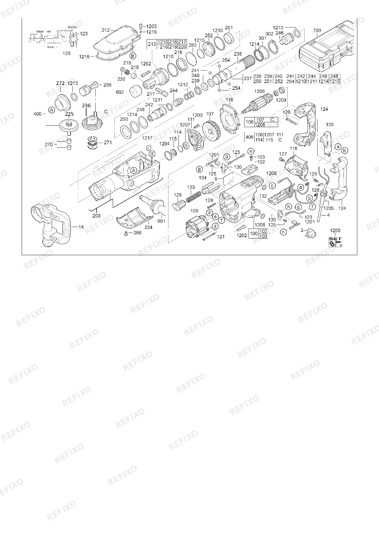 MILWAUKEE K950K 4933375500 4000417135 — схема запчастей