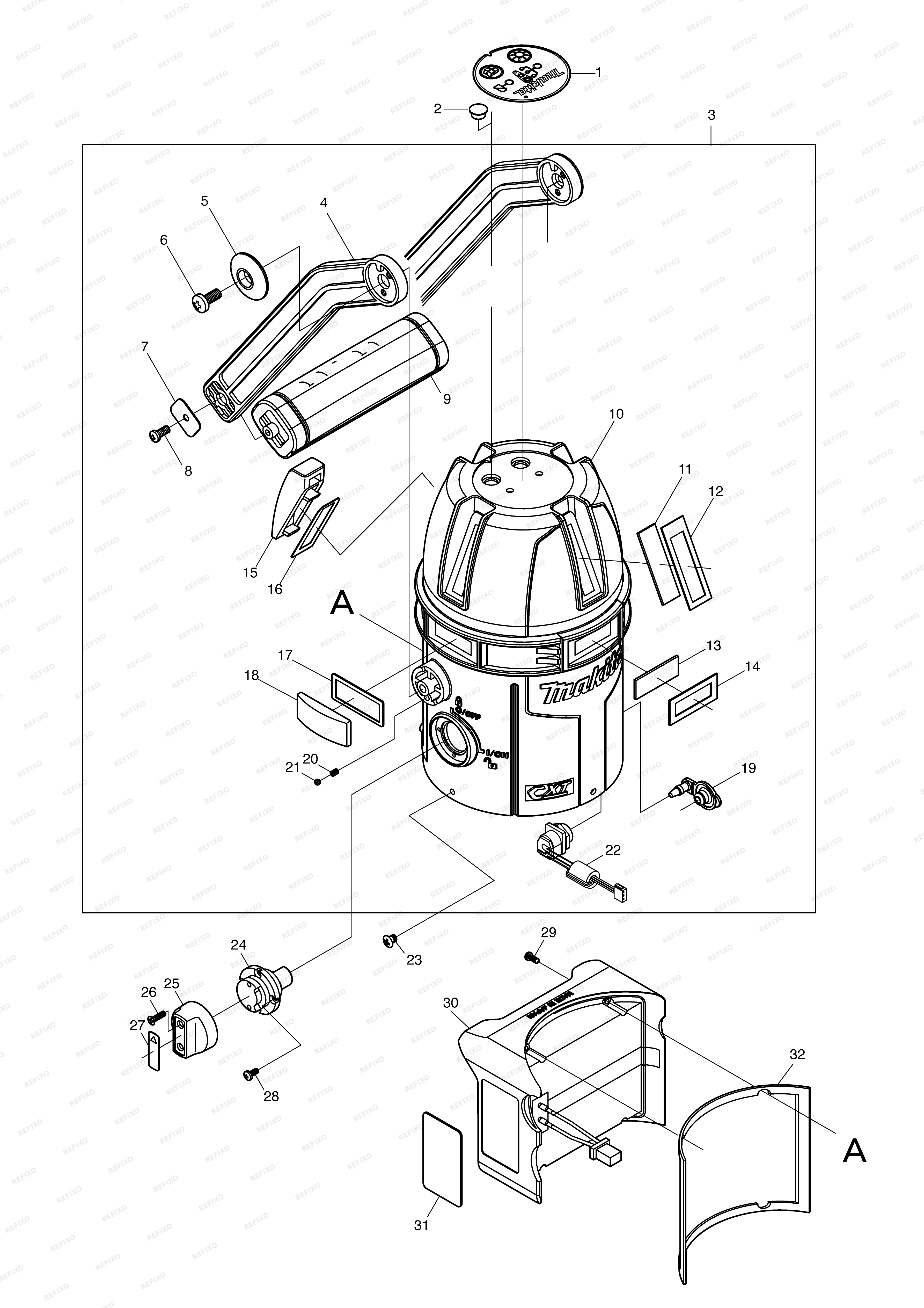 MAKITA SK312GD — схема запчастей