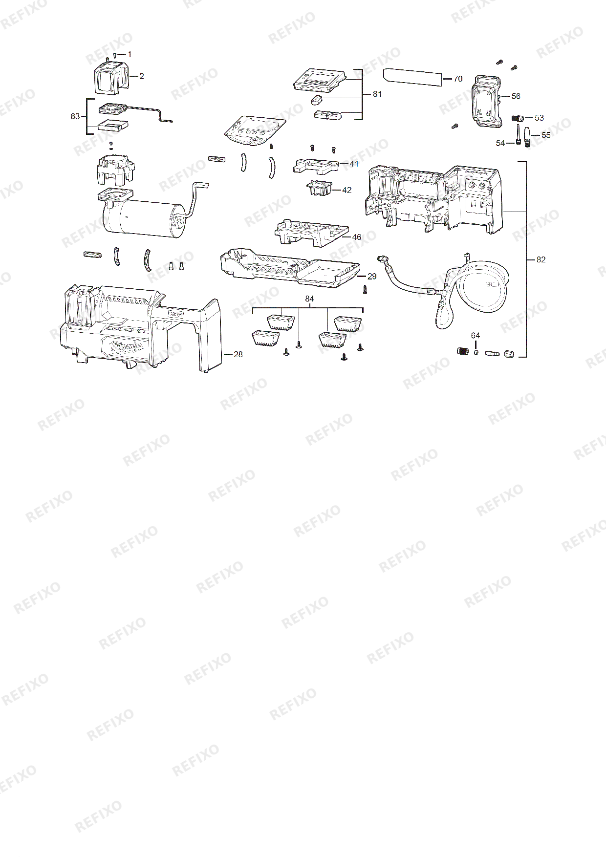 MILWAUKEE M18BI 0 4933478706 4000483539 — схема запчастей