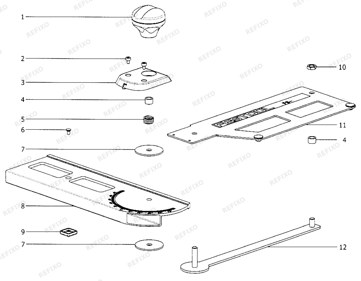 Festool Kombischmiege FS-KS 491439 — схема запчастей