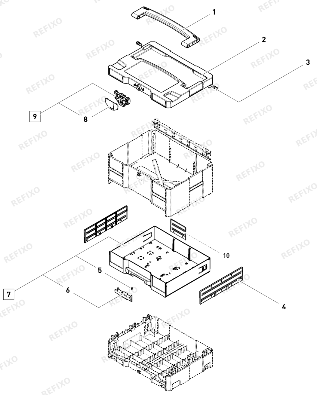 Festool SYS Combi 2 10017100 — схема запчастей