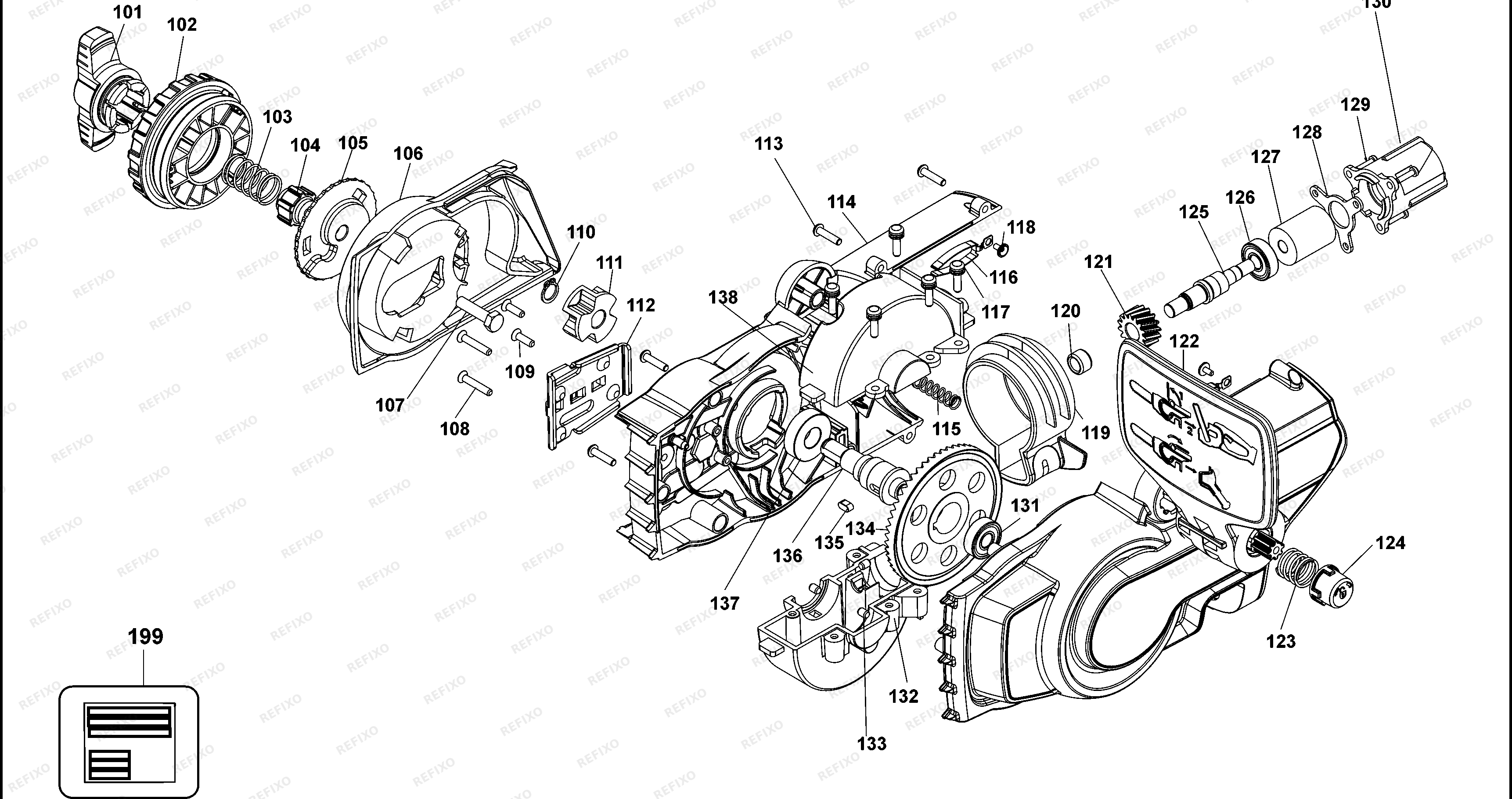 Black&Decker ПРИСПОСОБЛЕНИЕ BCASCS61B — схема запчастей