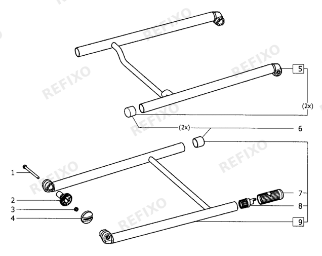 Festool CS 50 KB - Klappbeine 492245 — схема запчастей