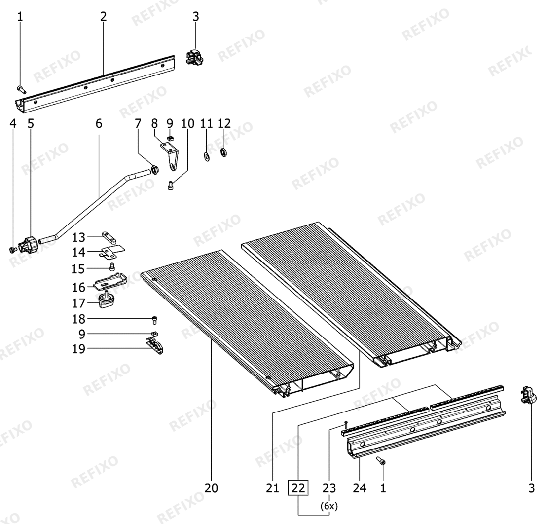 Festool VB-CMS - Tischverbreiterung 493822 — схема запчастей