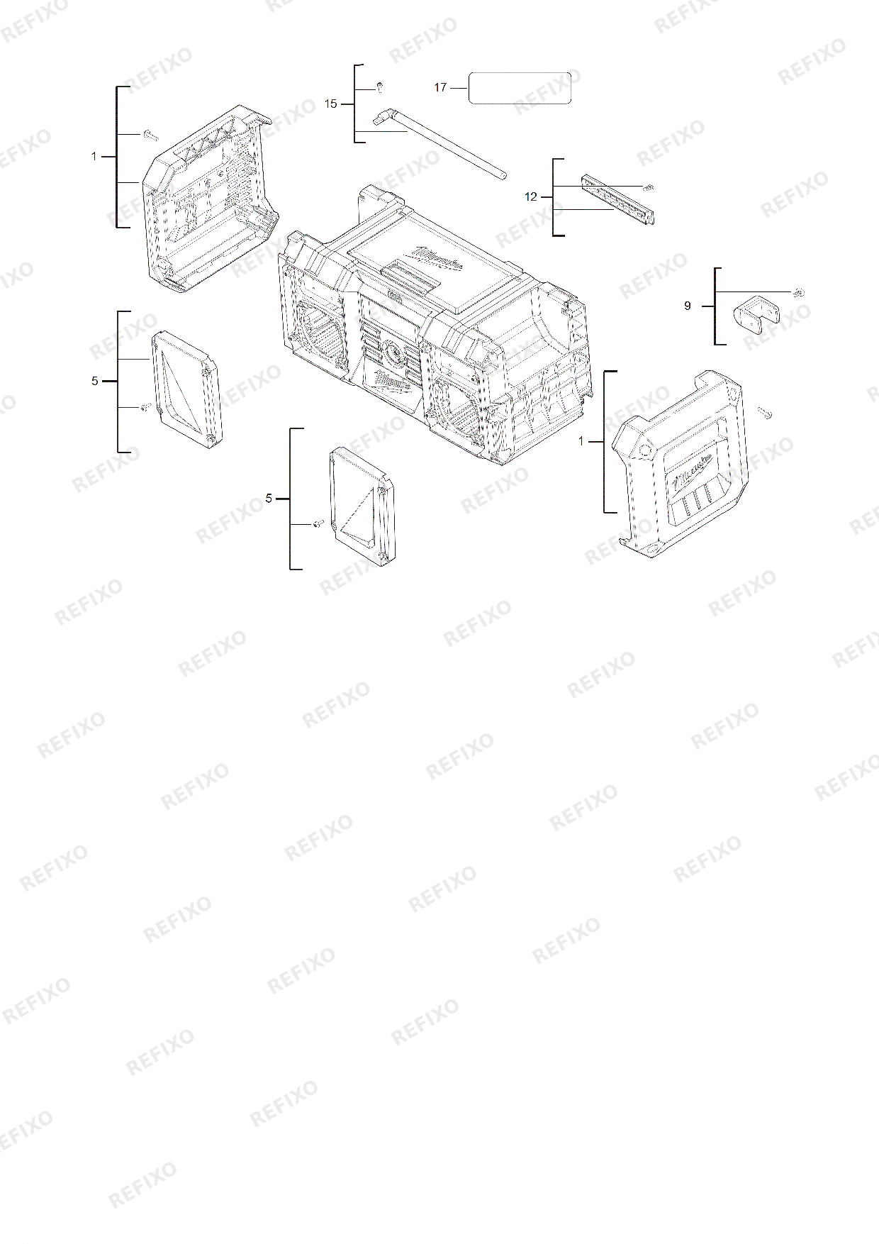 MILWAUKEE M18JSR 0 4933451250 4000456232 — схема запчастей