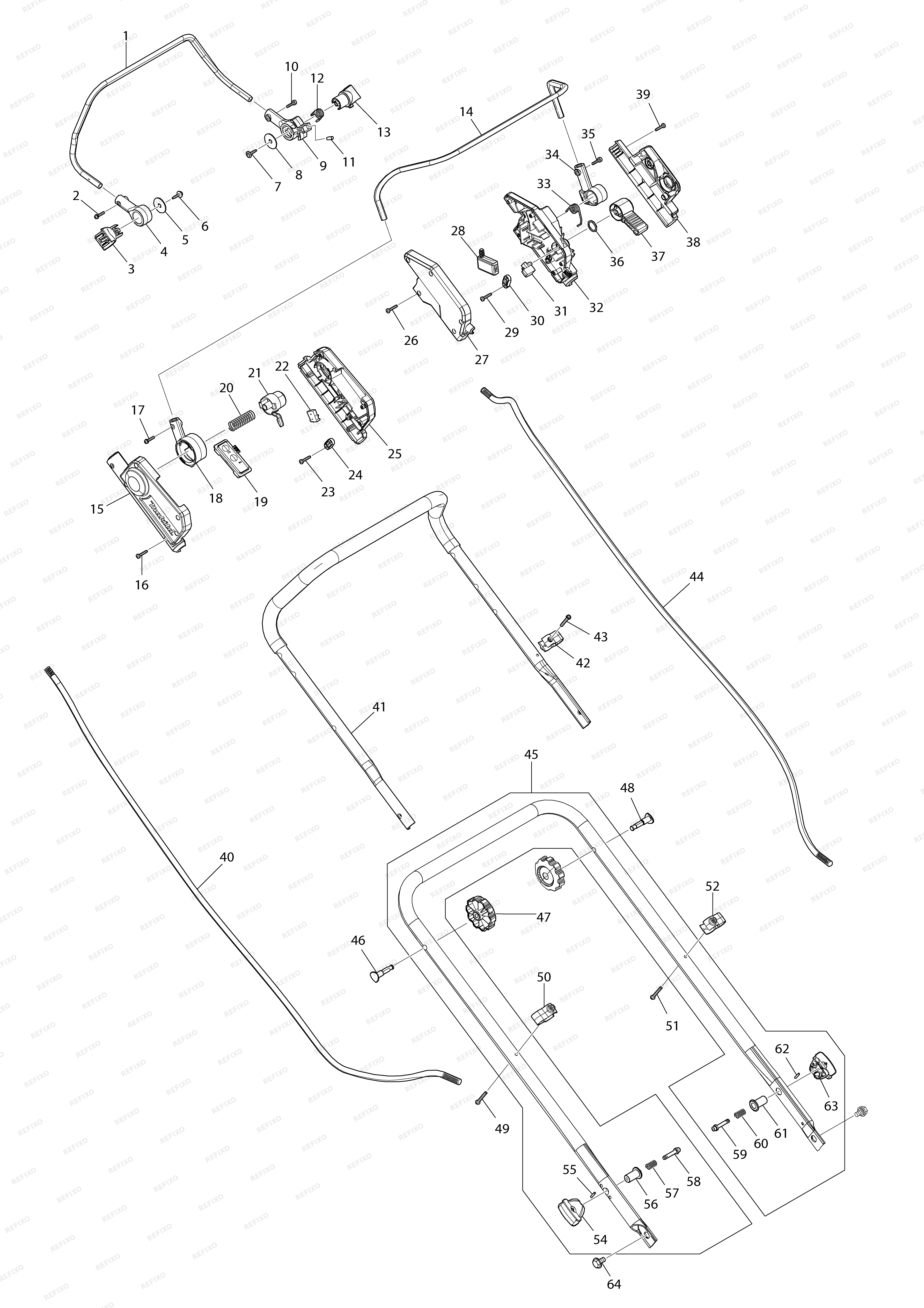 MAKITA DLM540 — схема запчастей
