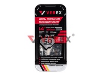 Цепь пильная победитовая VEBEX   3/8" х 1,3 х 50 зв. (металлическая упаковка)
