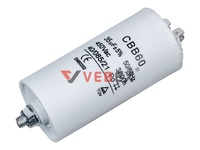 Конденсатор CBB60 35uF 450V (4 клеммы, с болтом), VEBEX