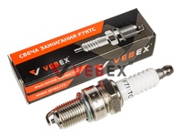 Свеча зажигания VEBEX F7RTC (для 4-х тактных двигателей, М14х1.25х19мм длинная)