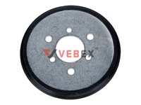 Кольцо фрикционное с диском для снегоуборщика 126 х 35 мм (6 отверстий), VEBEX